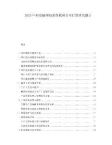 2025年耐动植物油劳保靴项目可行性研究报告