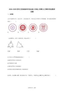 2024_2025學年江蘇省揚州市寶應縣八年級上冊11月（期中）考試數學試題【附答案】