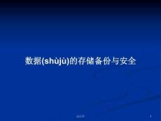 數據的存儲備份與安全學習教案