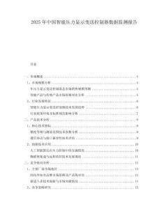 2025年中國(guó)智能壓力顯示變送控制器數(shù)據(jù)監(jiān)測(cè)報(bào)告