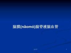 腦膜腦脊液腦血管學(xué)習(xí)教案