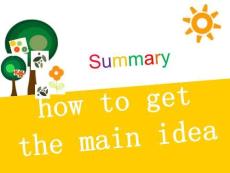 高中英語 概括主旨大意