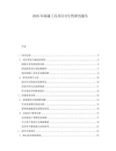 2025年郵通工具項目可行性研究報告