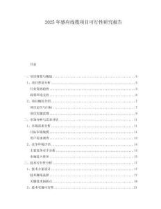 2025年感應(yīng)線纜項(xiàng)目可行性研究報(bào)告