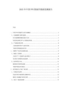 2025年中國PPR鐵嵌件數(shù)據(jù)監(jiān)測報(bào)告