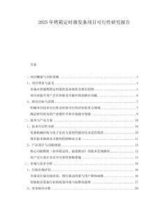2025年烤箱定時(shí)器發(fā)條項(xiàng)目可行性研究報(bào)告