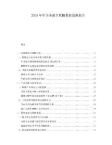 2025年中國圣誕節軟糖數據監測報告