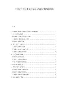 中國(guó)護(hù)欄網(wǎng)技術(shù)專利布局與知識(shí)產(chǎn)權(quán)戰(zhàn)略報(bào)告