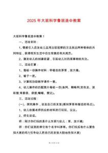 2025年大班科學(xué)魯班造傘教案