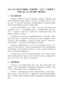 2025-2026學年滬書畫版（五四學制）（2024）小學美術二年級上冊《小小生日帽》教學設計