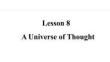 冀教版 英語 九年級 上冊《2. Lesson 8  A Universe of Thought》課件