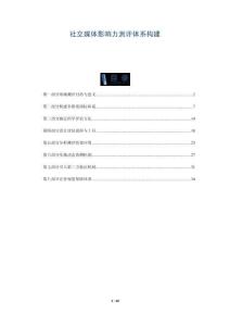 社交媒體影響力測(cè)評(píng)體系構(gòu)建-洞察與解讀