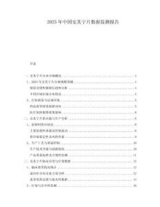 2025年中國(guó)安其寧片數(shù)據(jù)監(jiān)測(cè)報(bào)告