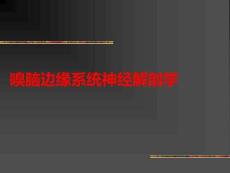 嗅腦邊緣系統(tǒng)神經(jīng)解剖學(xué)PPT課件