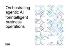 為智能業務操作編排代理AI-IBM