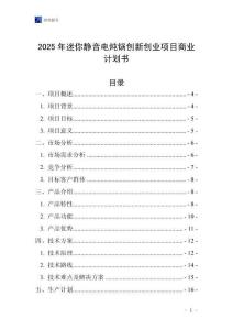 2025年迷你靜音電燉鍋創新創業項目商業計劃書