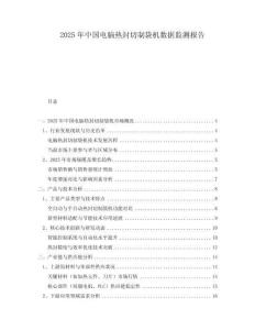 2025年中國電腦熱封切制袋機(jī)數(shù)據(jù)監(jiān)測報(bào)告