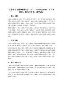 小學體育與健康冀教版（2024）三年級全一冊《第9課 割傷、刺傷和擦傷》教學設(shè)計