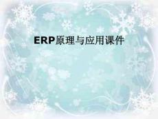 ERP原理與應用課件