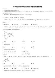 2025屆石林彝族自治縣畢業(yè)升學考試模擬卷數學卷含解析