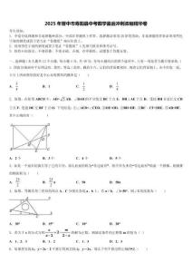 2025年晋中市寿阳县中考数学最后冲刺浓缩精华卷含解析