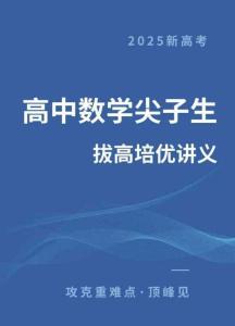 2025新高考數學尖子生培優拔高講義（教師版）