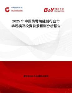 2025年中國防霉填縫劑行業(yè)市場規(guī)模及投資前景預(yù)測分析報(bào)告