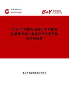 2025年中國電動自行車中置驅(qū)動裝置市場占有率及行業(yè)競爭格局分析報告