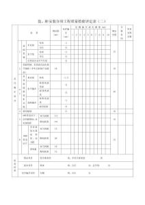 盤、柜安裝分項工程質(zhì)量檢驗評定表（二）
