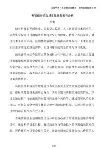 專項(xiàng)債券資金績(jī)效數(shù)據(jù)采集與分析