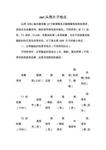 mri頭顱片子特點