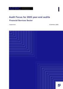 AFRC會(huì)計(jì)及財(cái)務(wù)匯報(bào)局：審計(jì)焦點(diǎn)：2025年年終審計(jì)：金融服務(wù)業(yè)（英文版）