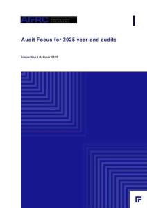 AFRC會(huì)計(jì)及財(cái)務(wù)匯報(bào)局：審計(jì)焦點(diǎn)：2025年年終審計(jì)（英文版）