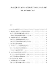 2025及未來5年中國超導電熱三溫暖烤箱市場分析及數(shù)據監(jiān)測研究報告