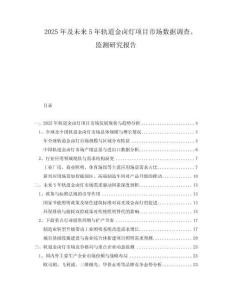 2025年及未來(lái)5年軌道金鹵燈項(xiàng)目市場(chǎng)數(shù)據(jù)調(diào)查、監(jiān)測(cè)研究報(bào)告