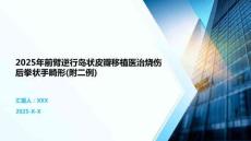 2025年前臂逆行島狀皮瓣移植醫治燒傷后拳狀手畸形(附二例)