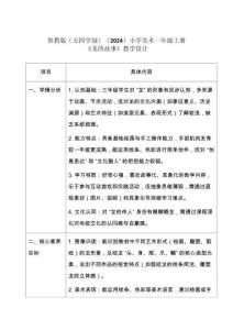 2025-2026學(xué)年魯教版（五四學(xué)制）（2024）小學(xué)美術(shù)一年級(jí)上冊(cè)《龍的故事》教學(xué)設(shè)計(jì)