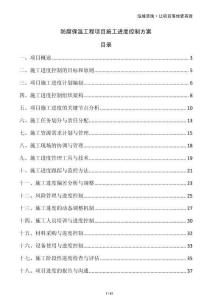 防腐保溫工程項目施工進(jìn)度控制方案