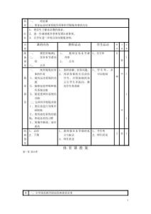 六年級上冊體育教案