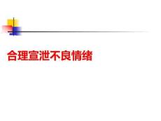 合理宣泄不良情緒PPT課件