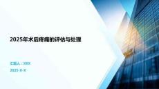 2025年術后疼痛的評估與處理