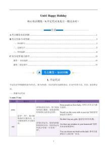 Unit 1 Happy Holiday 不定代詞和復(fù)習(xí)一般過(guò)去時(shí)-人教版八年級(jí)《英語(yǔ)》上冊(cè)單元核心語(yǔ)法精練