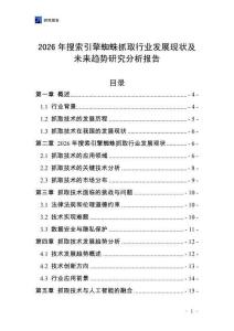 2026年搜索引擎蜘蛛抓取行業(yè)發(fā)展現(xiàn)狀及未來趨勢研究分析報告