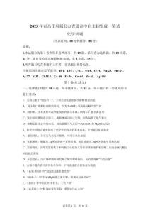 2025年青島市局屬高中中考自主招生化學(xué)試卷真題（含答案詳解）