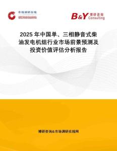 2025年中國單、三相靜音式柴油發電機組行業市場前景預測及投資價值評估分析報告