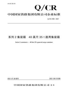 Q-CR-838-2021 系列2集裝箱 40英尺35t通用集裝箱