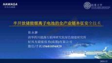 半開放儲能鋰離子電池的全產(chǎn)業(yè)鏈本征安全技術(shù)