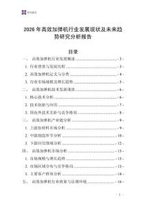 2026年高效加彈機(jī)行業(yè)發(fā)展現(xiàn)狀及未來趨勢研究分析報告