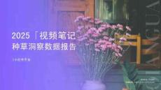 2025年视频笔记种草洞察数据报告（小红书平台）