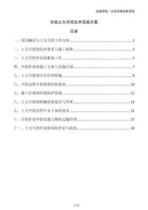 市政土方開挖技術(shù)實(shí)施方案